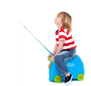 Maleta infantil Trunki azul y verde