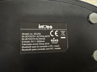 Altavoz Inves Bluetooth Negro/Blanco