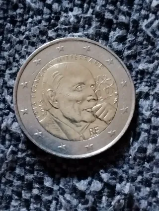 Moneda 2 Euros Francia 2016 Mitterrand