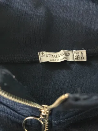 Chándal azul con cremallera