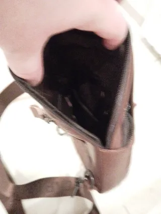 Monospalla uomo marrone