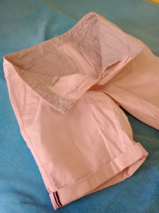 Pantalón corto hombre rosa talla S