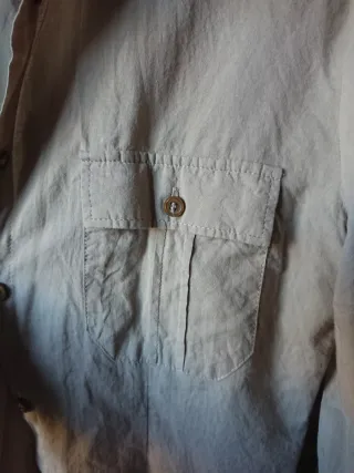 Camisa tipo safari, talla M