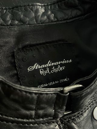 Chaqueta piel cuero Stradivarius Talla M