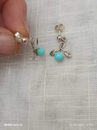 Orecchini Argento 925 con Turchese
