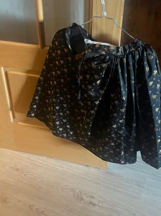 Traje Baturra Estampado Flores y enagua combinacio