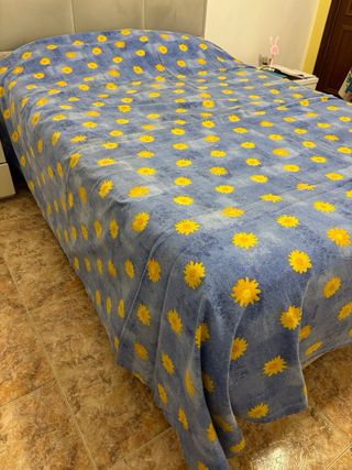 Colcha Casal Algodão 240x260 Flores