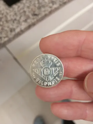 Moneda Plata 925 Real Betis Balompié.