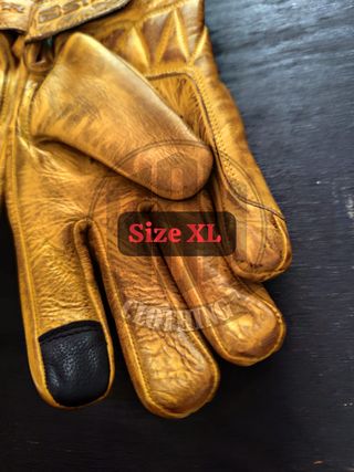 Guanti moto in pelle taglia XL