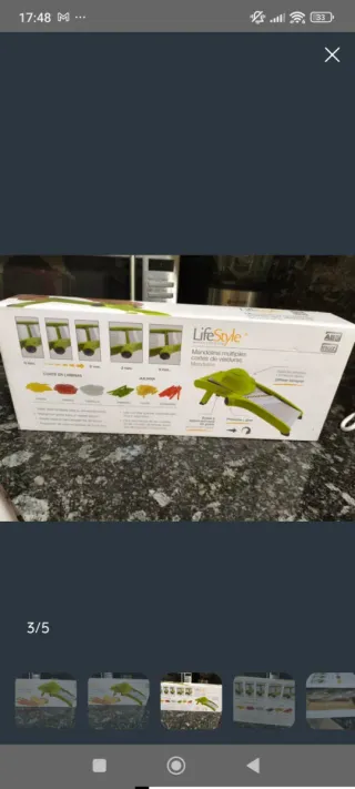 Mandolina profesional para cortar verduras