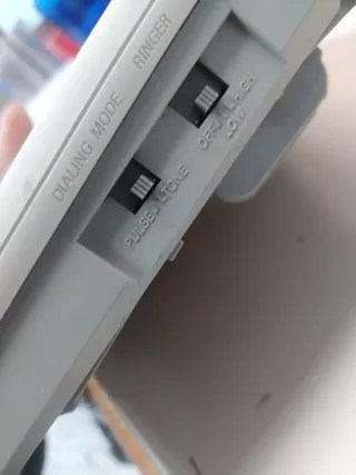 2 Teléfonos Panasonic Vintage Blancos de los 80