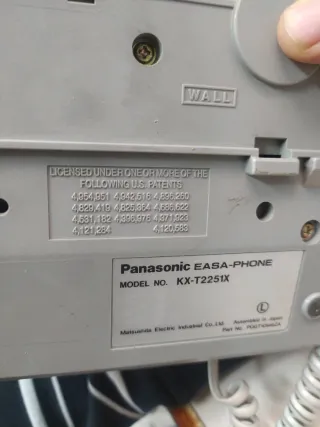 2 Teléfonos Panasonic Vintage Blancos de los 80