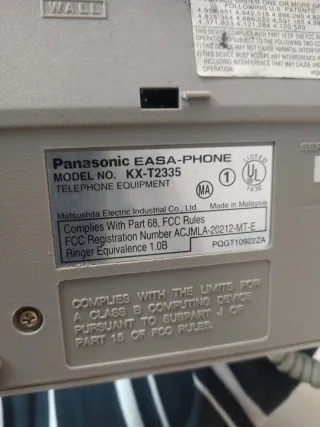 2 Teléfonos Panasonic Vintage Blancos de los 80
