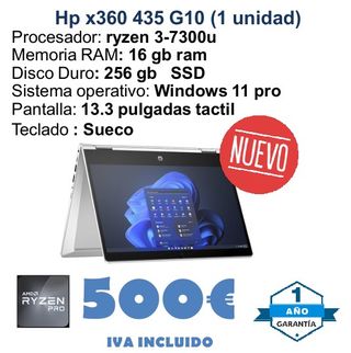 HP x360 435 G10 Portátil 13.3 Ryzen 3