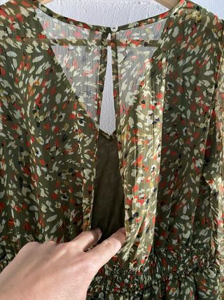 Vestido estampado Only verde