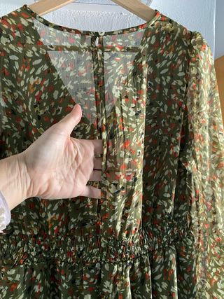 Vestido estampado Only verde