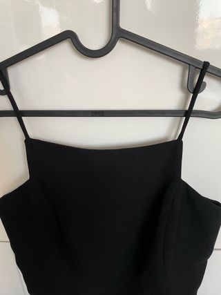 Top negro tirantes