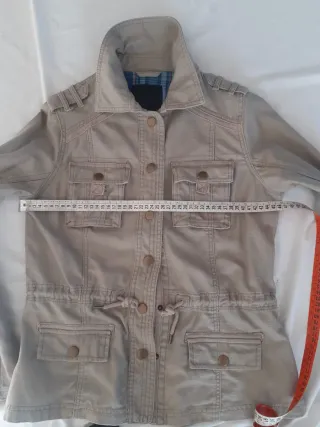 Caban donna cotone beige taglia S