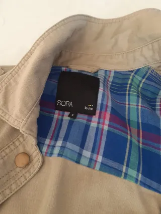 Caban donna cotone beige taglia S