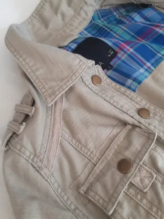 Caban donna cotone beige taglia S