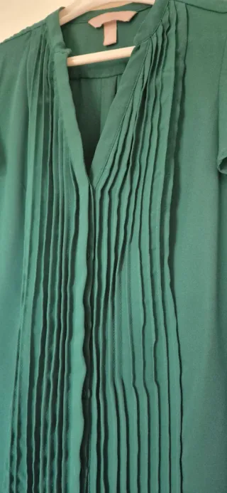 Blusa Verde Manga Corta H&M