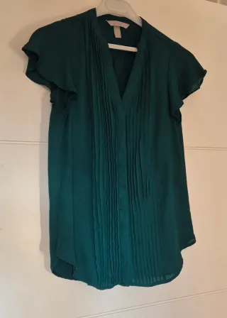 Blusa Verde Manga Corta H&M
