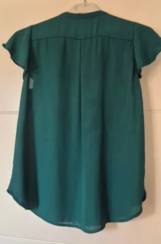 Blusa Verde Manga Corta H&M