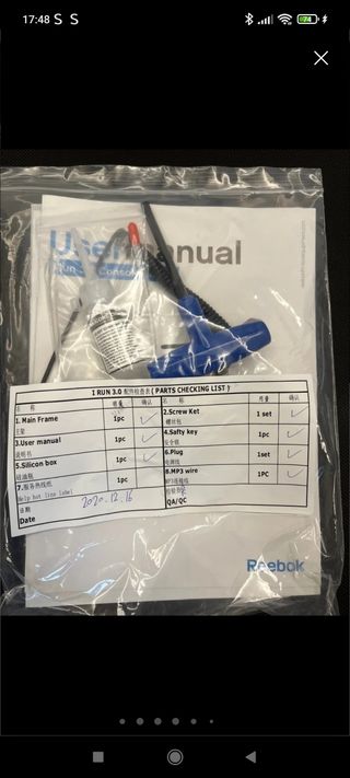 Cinta de correr Rebook i-run 3