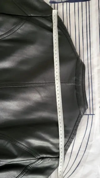 Cazadora motera cuero mujer talla M NUEVO