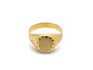 E1805179-166 Anillo Sello Oro 18k
