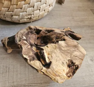 Tavolino tronco legno rustico