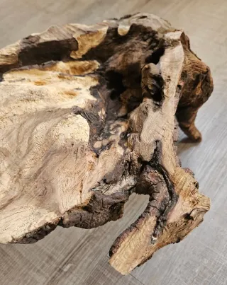 Tavolino tronco legno rustico