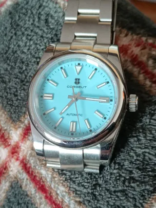 Reloj Corgeut Automático Esfera Azul