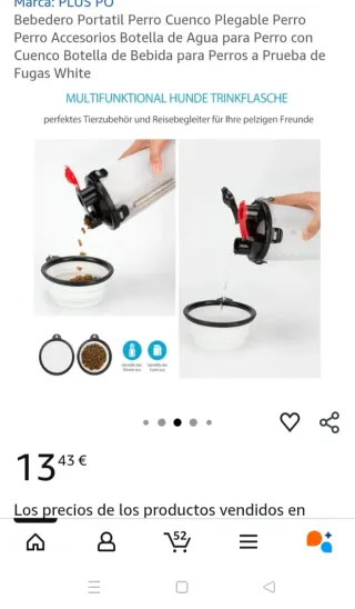 Botella doble compartimento