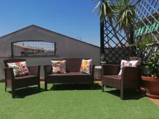 Conjunto sillones ratán exterior