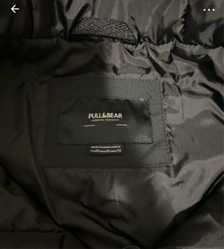 Cazadora Canguro Pull&Bear Talla XS Negra
