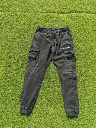 Pantalón Cargo Negro Black Squad
