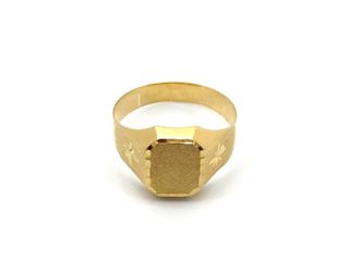 E1805179-163 Anillo Sello Oro 18k