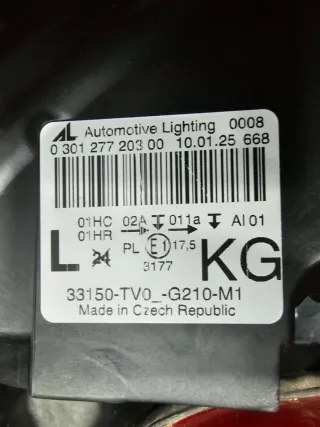 Faro Izquierdo Honda Civic 2012 a 2016