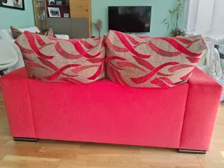 Sofá de 2 plazas rojo