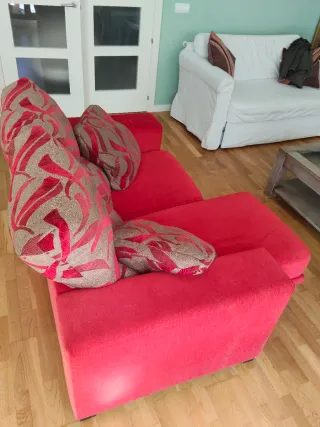 Sofá de 2 plazas rojo