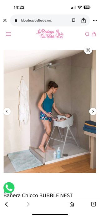 Bañera Chicco Bubble Nest Azul