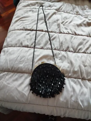 Bolso de fiesta negro lentejuelas