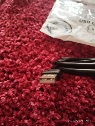 Cable USB Impresora Negro