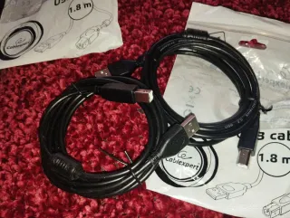 Cable USB Impresora Negro