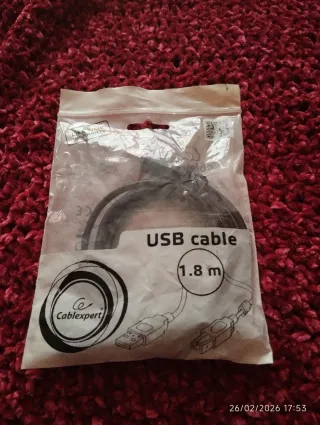Cable USB Impresora Negro