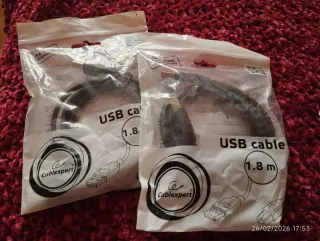 Cable USB Impresora Negro