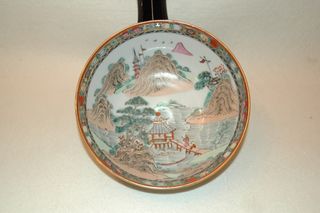 Cuenco porcelana chino antiguo paisaje