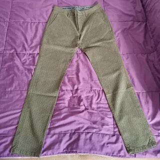 Pantalón Massimo Dutti 98% algodón vestir talla 40
