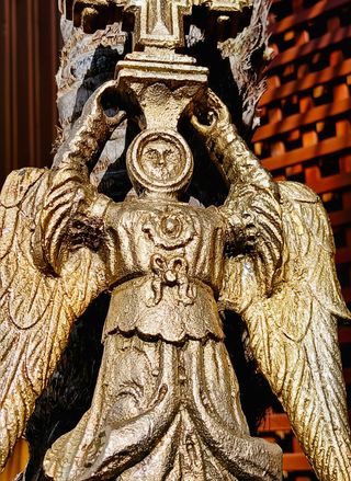 SAN MIGUEL DE ARALAR FIGURA DE BRONCE